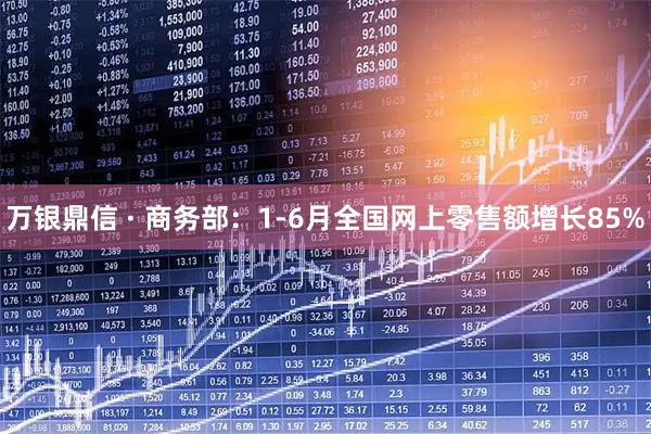 万银鼎信 · 商务部：1-6月全国网上零售额增长85%